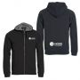 Classic Hoody Full Zip herre Black