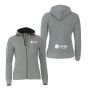 Classic Hoody Full Zip Ladies Grey Melange